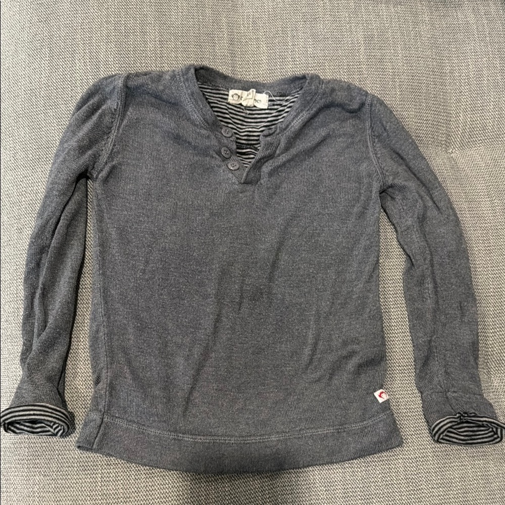 Appaman Charcoal Long Sleeve Henley